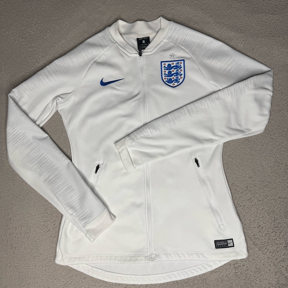 2018 Nike Dri-FIT England White Soccer/Football Anthem Jacket - Women's XS